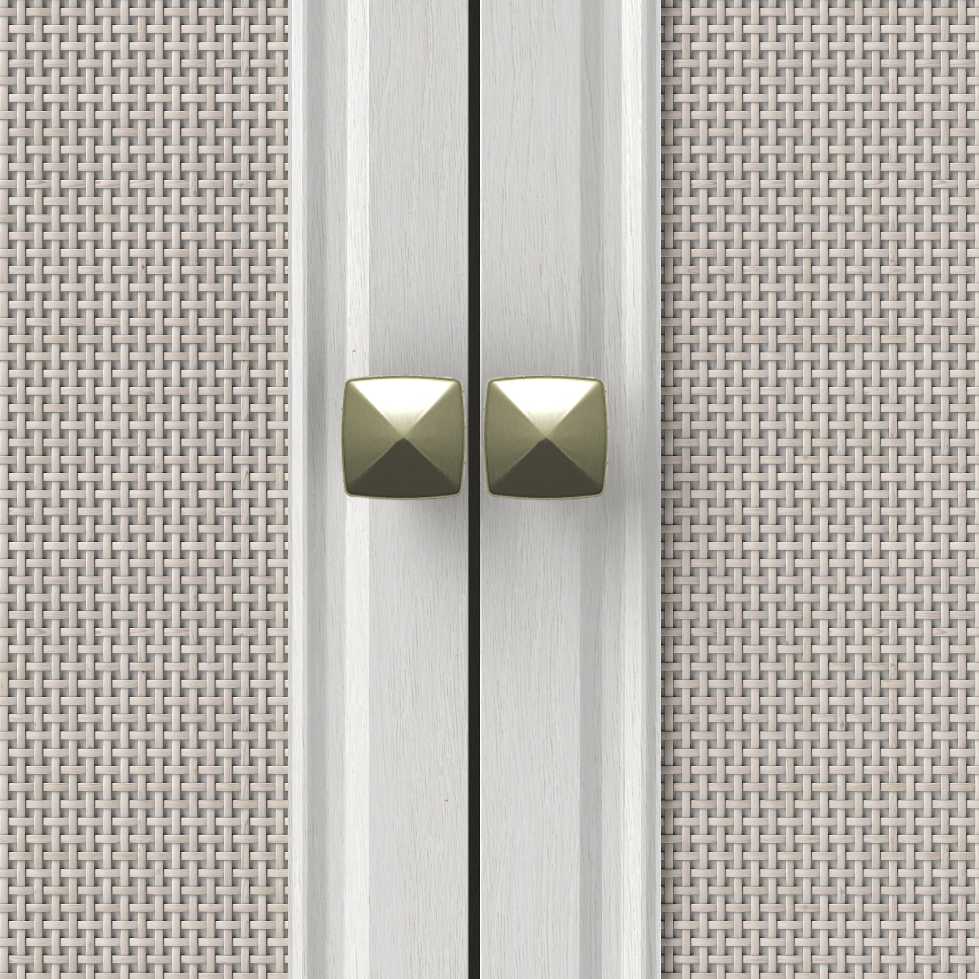 Kitchen Sideboard Cabinet With Rattan Doors And Storage Shelves_voghion.com